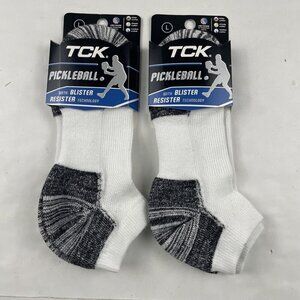 TCK Low Cut Pickleball Socks Blister Resister Technology M9-12 W10-13 USA!